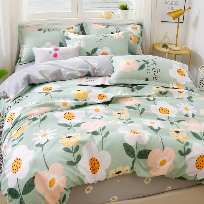 

bedding set duvet cover bedspread bed linen bed adornment 2 person...Bed linen euro Quilt cover set Nordic bed covers...