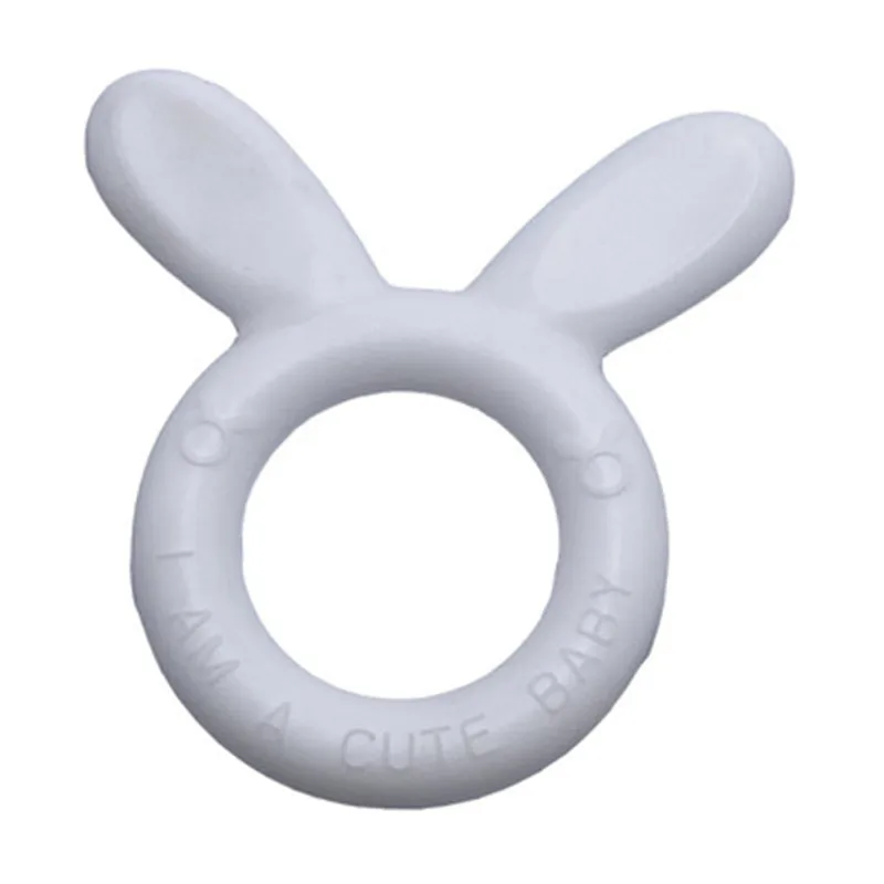 

2021 DIY Baby Molars Silicone Rabbit Beads Teether Pacifier Jewelry Necklace Bracelet Pendant Teething Non Toxic Newborn Nursing