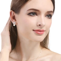 s925 sterling silver pearl earrings ladies fashion creative jewelry fresh and simple style earrings accessories