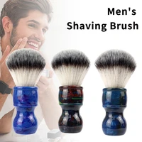 hot sale resin handle mens shaving brush individuality retro barbershop beard care tools