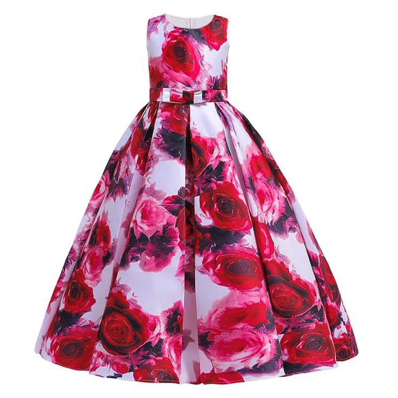 Осенняя детская одежда для девочек-гостей на свадьбе Платья младенцев платье