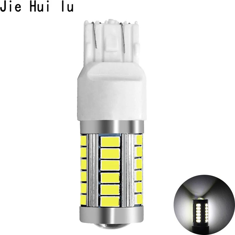 7443 White 1156 1157 P21/5 Вт BAY15D супер яркий 33 SMD 5630 5730 светодиодный стоп-сигнал светильник s противотуманная фара 21/5W Автомобильные фары дневного света светильник стоп лампы 12V - Испускаемый цвет: 7443 White
