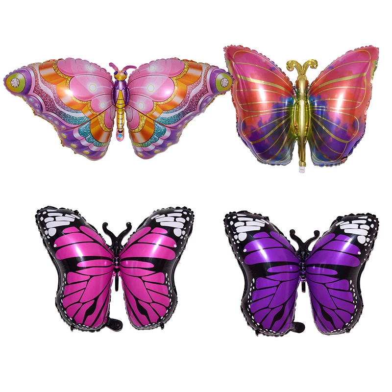 

New Cartoon Butterfly Aluminum Foil Balloon Happy Birthday Party Balloon Children's Gift Wedding Decoration Animal Helium Globos
