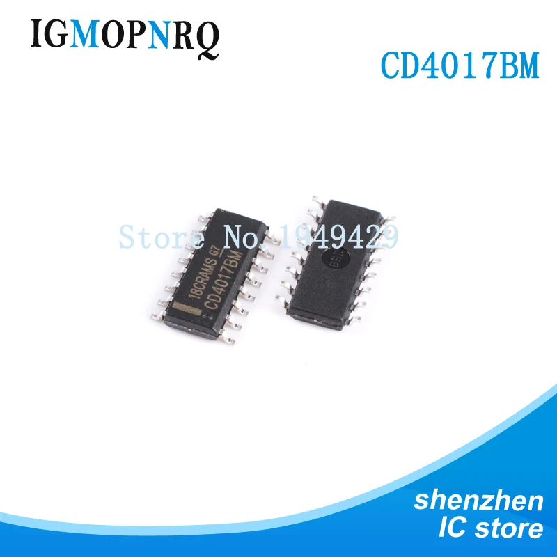 10 шт./лот CD4017BM SOP16 CD4017 CD4017BM96 счетчик IC CMOS десять лет новый оригинальный