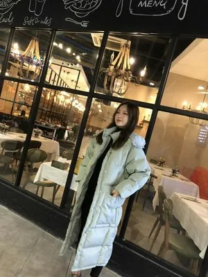 Зимняя куртка женская длинная с капюшоном | Женская одежда