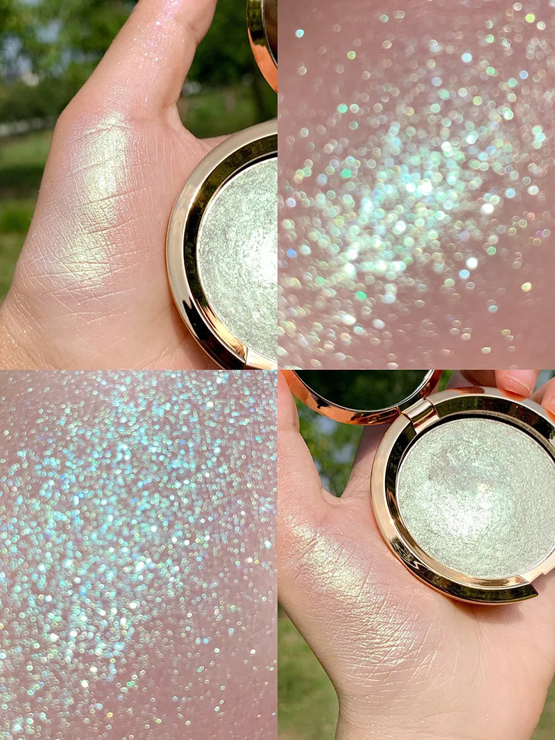 Блестящий Хайлайтер для макияжа бронзер палитра блестящее лицо светящееся