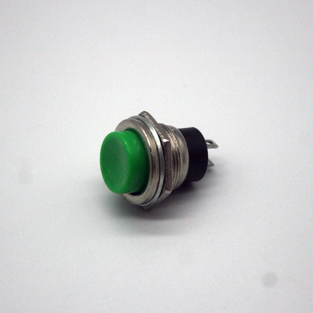 

Флэш-кнопка SPST, без красного/зеленого/белого/черного/синего/желтого цветов, Круглый кнопочный переключатель, переменный ток 125 В, 3 А, DS212, 1 шт.