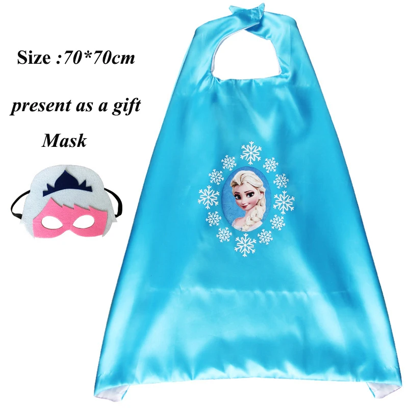Cloak blue Платье принцессы «Холодное сердце» 2 вечерние поставки «Холодное сердце» вечерние Бумага соломы тарелки чашки для девочек с героями мультфильма «Холодное сердце»; 2 платья Эльзы и Анны для дня рождения Декор вечерние скатерть - Цвет: Cloak blue