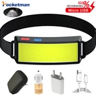 Налобный фонарь с COB матрицей и встроенным аккумулятором, 2021 год