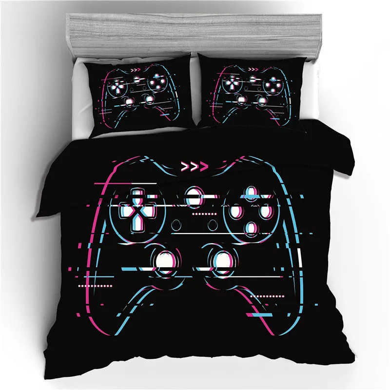 

Play Gamepad Gamer 3D Printed Duvet Cover Set Twin Full Queen King Size Bedding Set Bed Linens Home Textile for Boys