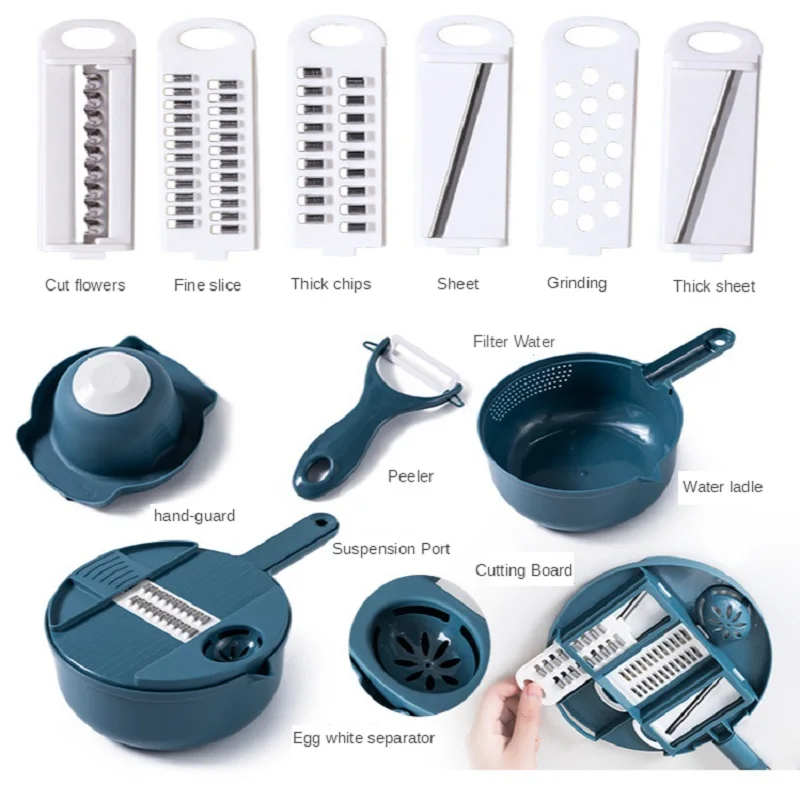 

Multi-Function Vegetable Chopper Carrots Potatoes Manually Cut Shred Grater For Kitchen Convenience Vegetable Tool