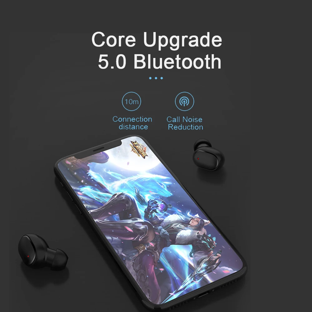 

Rogbid A6S TWS True Wireless Earbuds Bluetooth 5.0 Earphone Bluetooth Music headphones For IOS Android Phone 4G Smart Watches