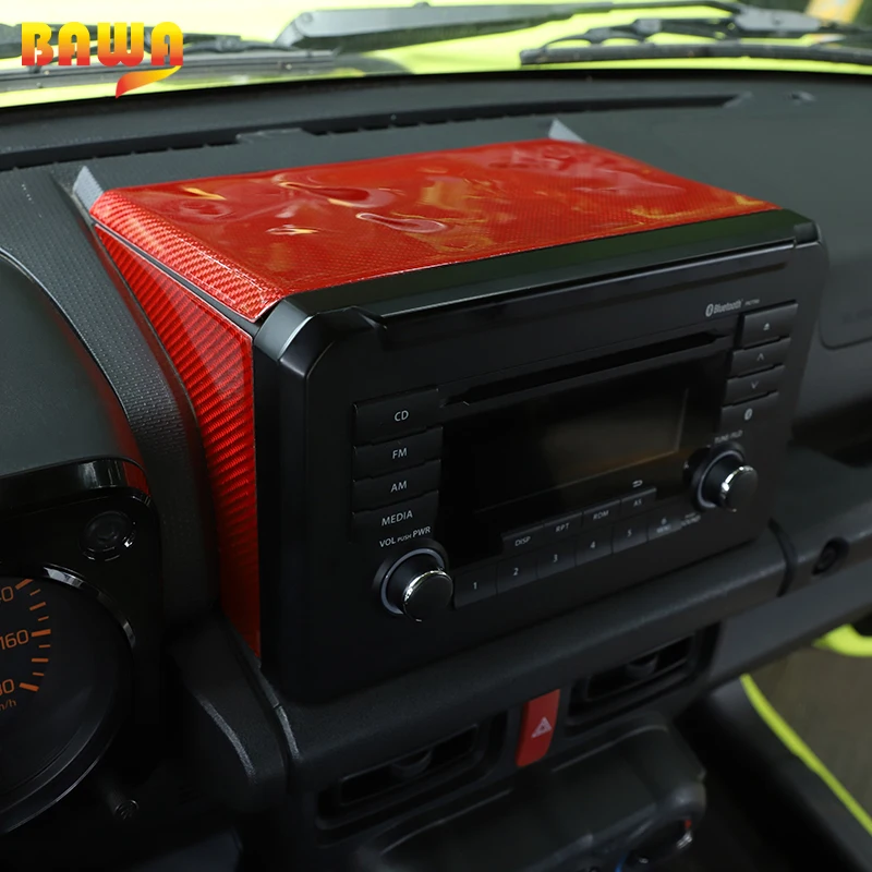 Автомобильная панель BAWA для CD-дисплея декоративные наклейки из углеродного