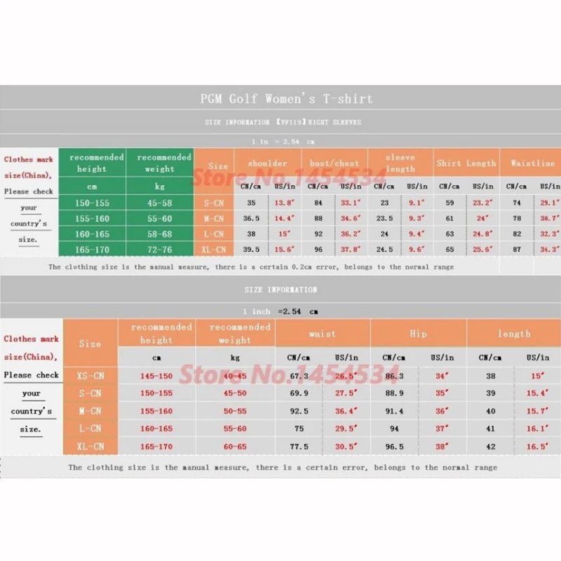 PGM Golf ультратонкая Женская одежда тренировочная футболка с коротким рукавом