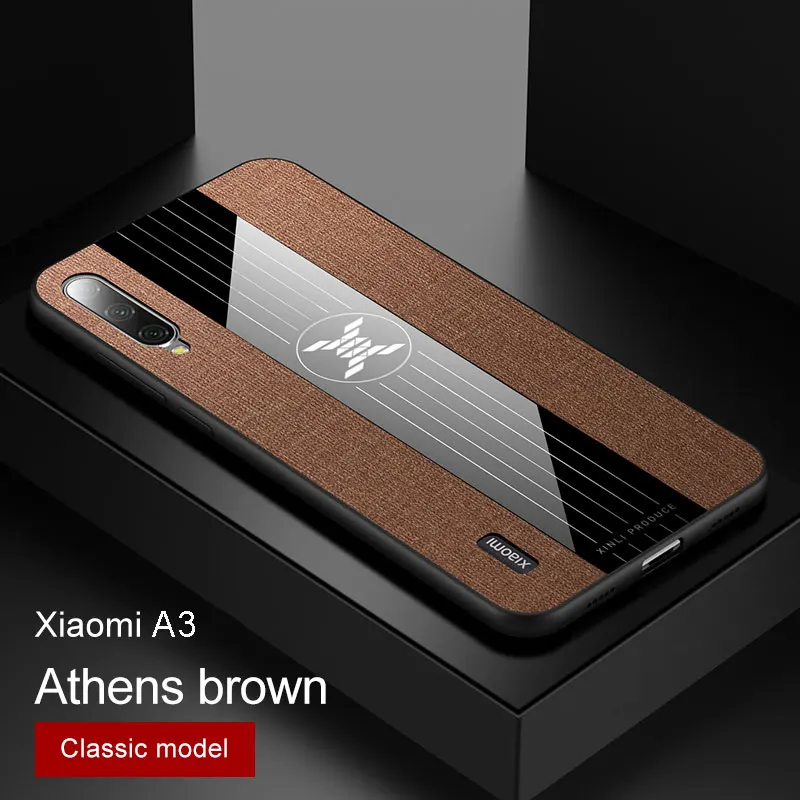 Brown No Ring Чехол для Xiaomi mi A3, Роскошная мягкая силиконовая рамка и магнитное кольцо-держатель, задняя крышка для Xio mi A2 A3, чехол для телефона s capa - Цвет: Brown No Ring