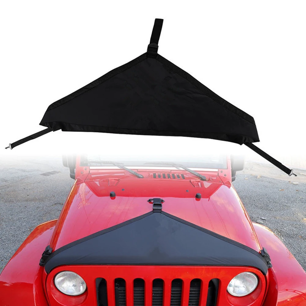 

1Pcs Canvas Engine Hood For Jeep Wrangler TJ 1997-2006 Engine Exterior Cover Appearance Protector Car Accessories 2021 New