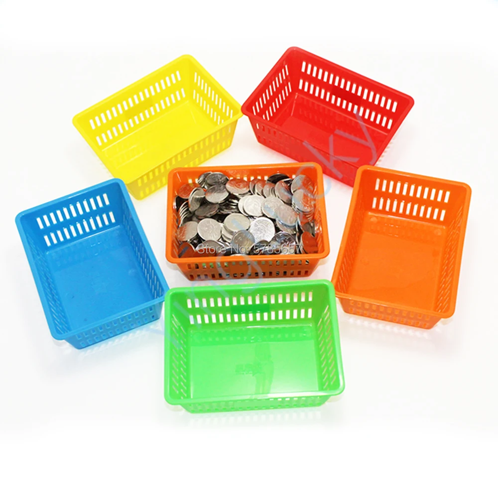 

10pcs big size arcade game machine coin basket durable plastic basket for arcade cabinet game machine parts available wholesale