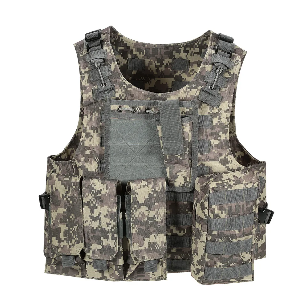 Airsoft Military Tactical Vest Molle Combat Assault Plate Carrier Hunting Waistcoat With Mag Pouches Vests |