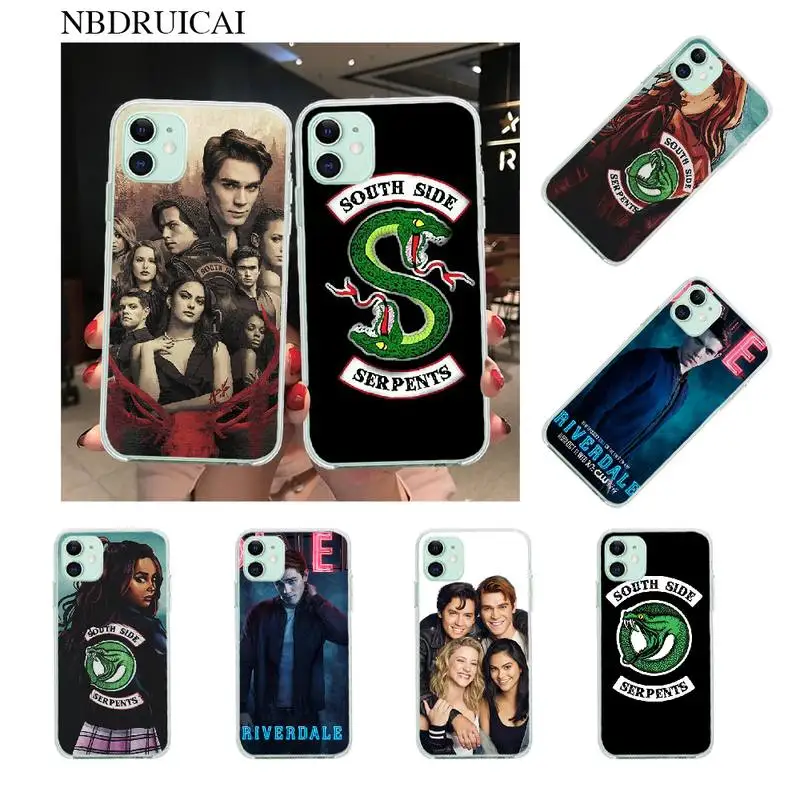 

PENGHUWAN American TV Riverdale Coque Soft black Phone Case for iPhone 11 pro XS MAX 8 7 6 6S Plus X 5S SE XR cover