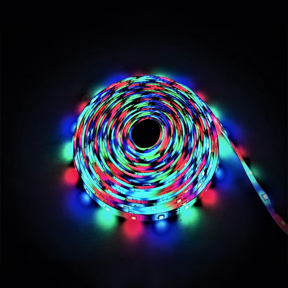 DC 12 V Светодиодный свет ленты 2835 цветная (RGB) 1 м 2 3 и формирующая листы для кровли 4 60