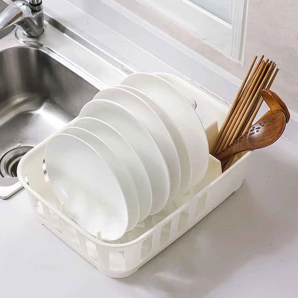 Kitchen tableware Dish Bowl Storage Drain Rack 2-Way Quick-Drying Adhesive Soap Holder Double Layer Draining Soap Organizer