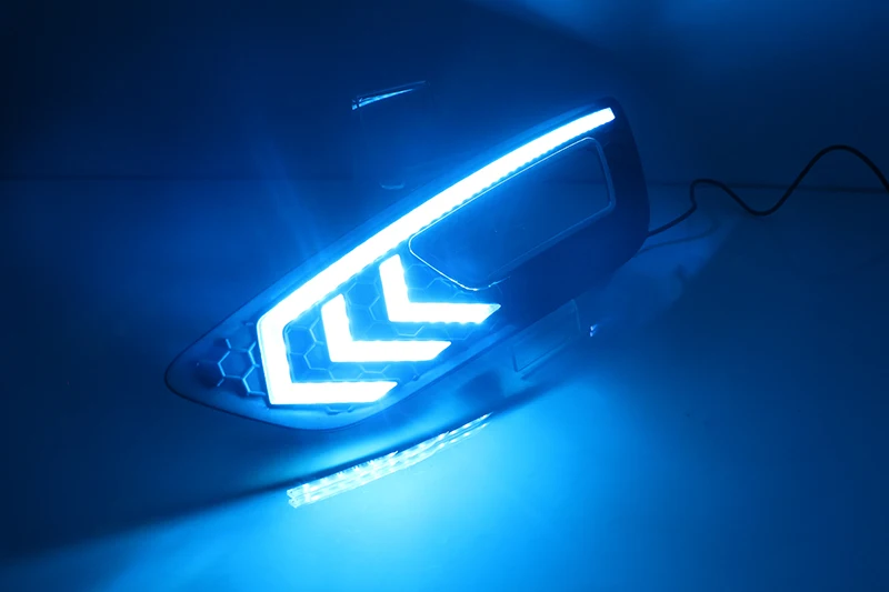 Автомобильная проблесковая 2 шт. светодиодный DRL Противотуманные фары дневного