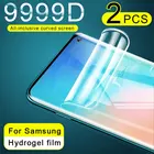 Гидрогелевая пленка для Samsung Galaxy S10, S9, S8, S20 Plus, ultra, S10 Lite, 9999D, полное покрытие, мягкая, не стекло