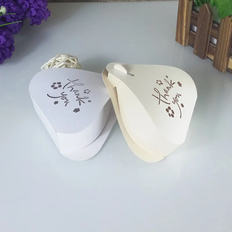 50 шт. лазерная резка персикового цвета конфеты коробки Рождественский подарок