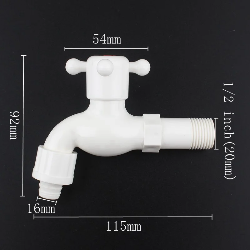 1/2 &quotнаружная резьба ПВХ водопроводная Сливовая ручка в форме цветка