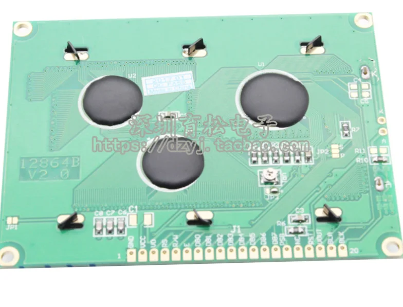 

LCD12864 LCD screen display with backlight 12864-5V LCD 12864 blue screen with font library