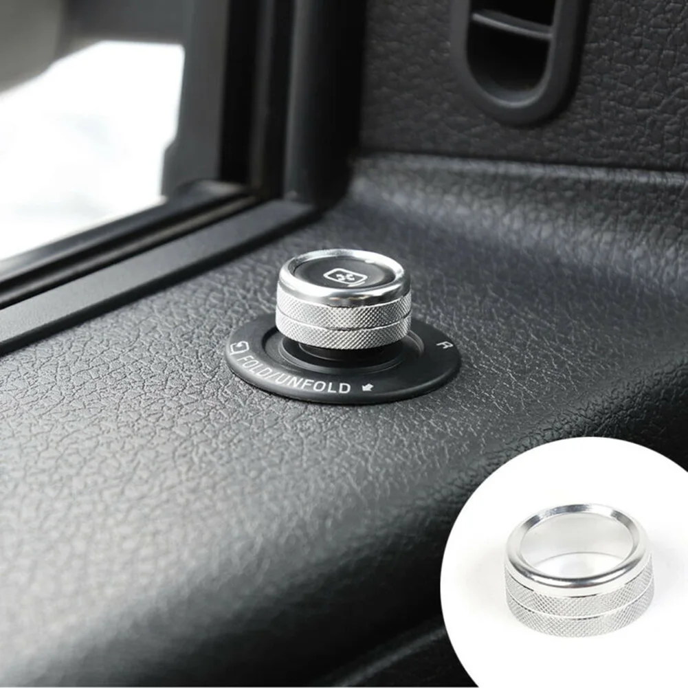 

Aluminum Alloy Decoration Trim Sliver 8pcs/kit AC Release Mirrors 4WD Knob
