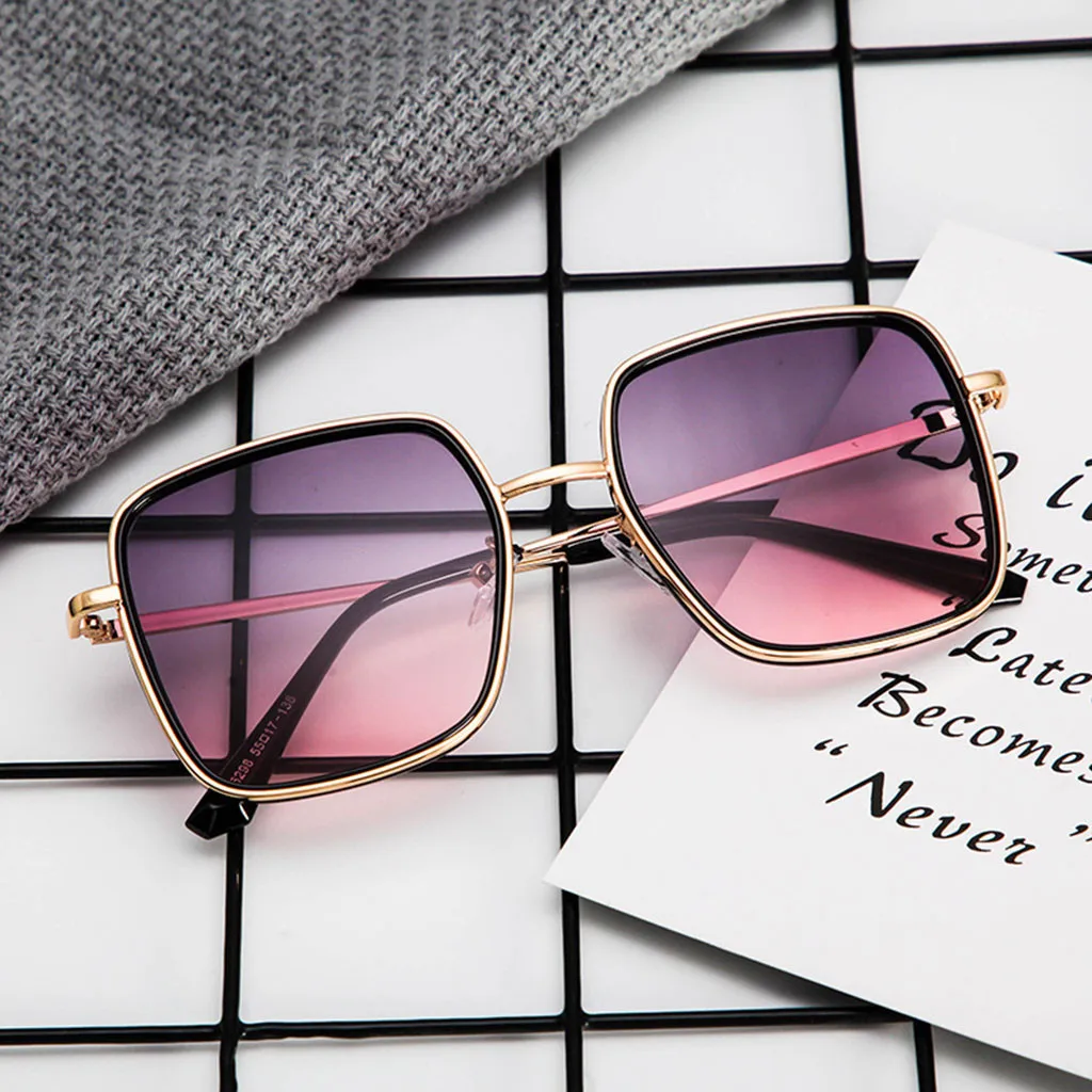Женские солнцезащитные очки в стиле ретро большие светоотражающие большой