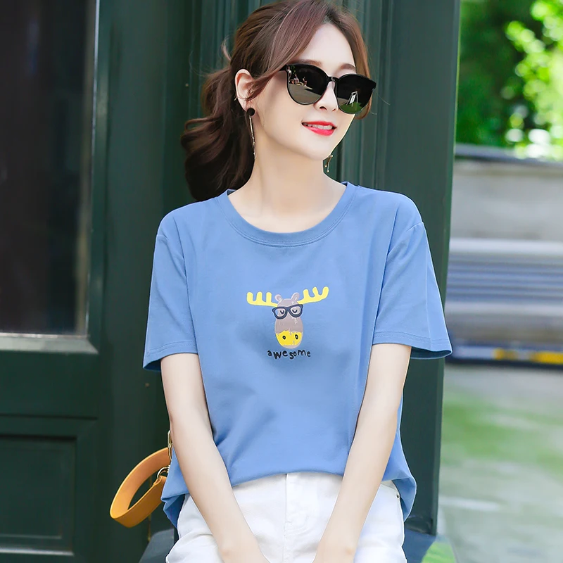 

2020 Women Short mint Sleeve Shirt Top Garment
