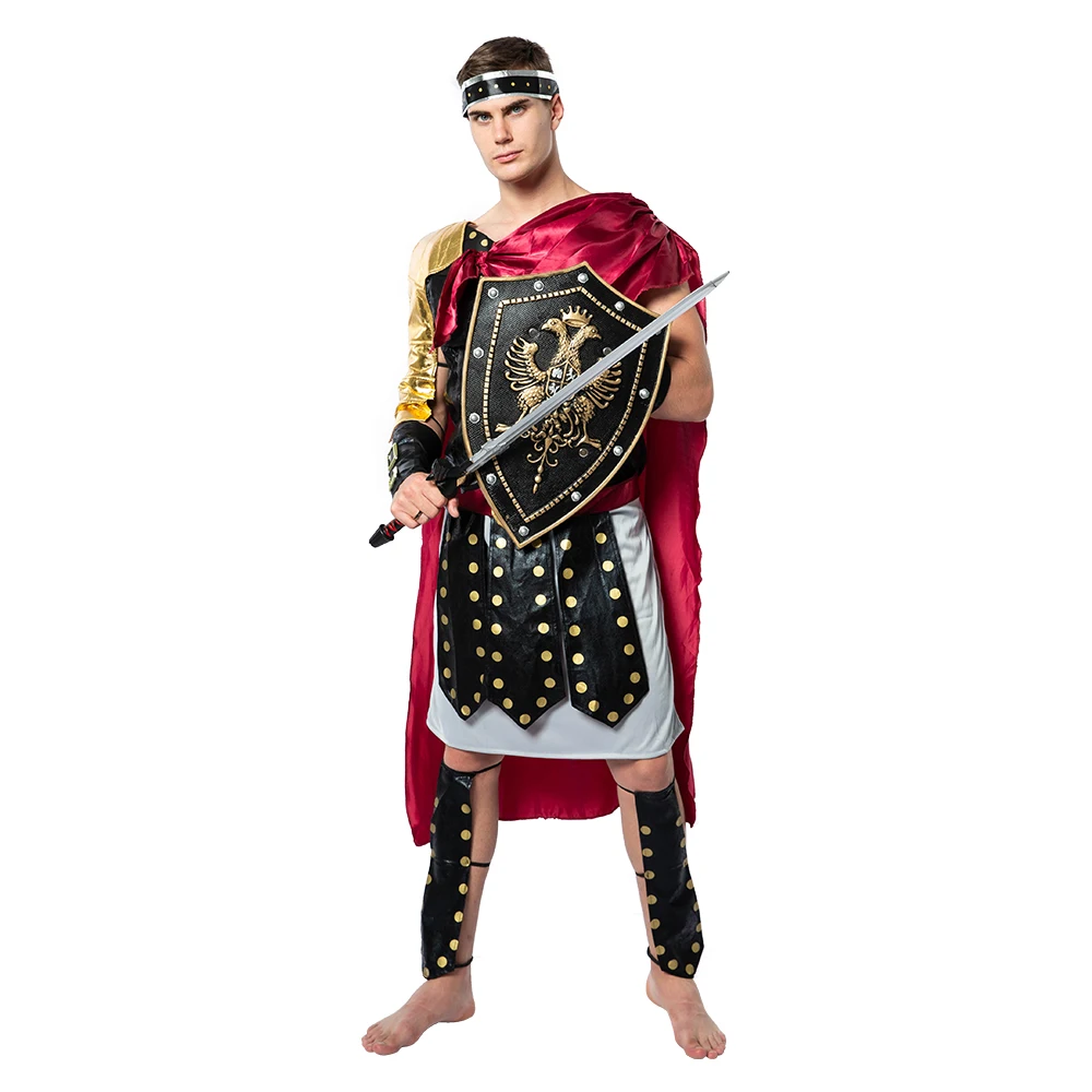 Snailify Для мужчин в римском стиле Костюм Гладиатора взрослых Спартанский Косплэй
