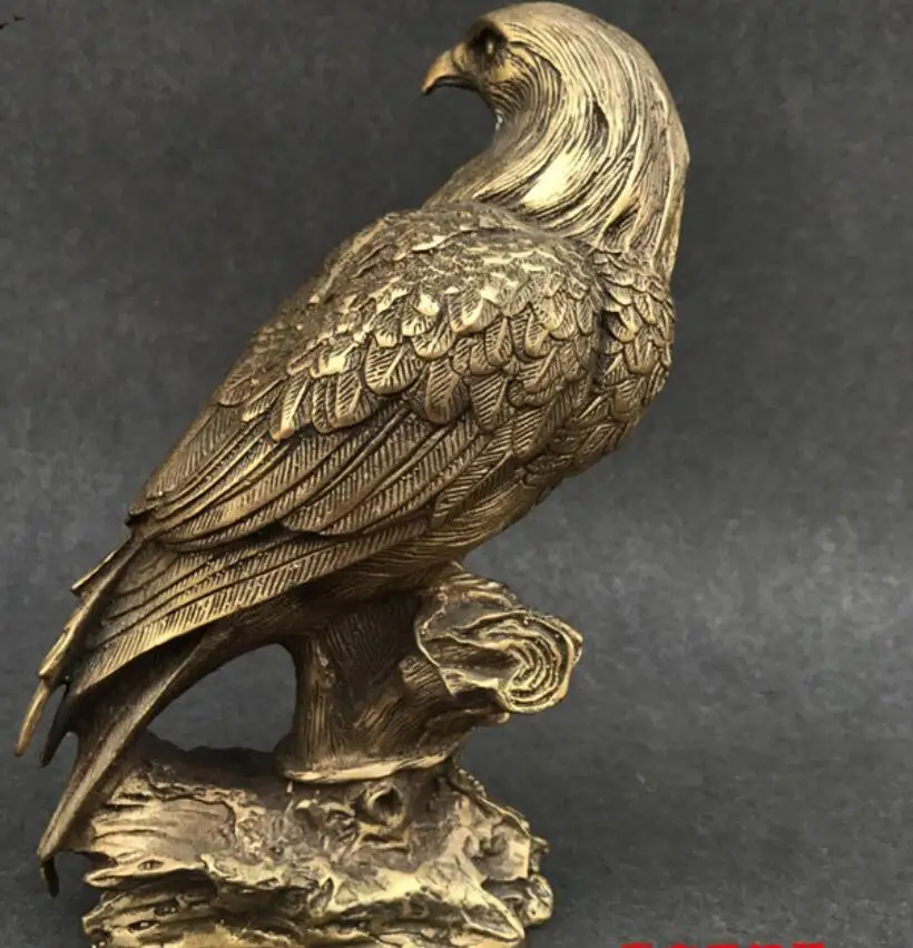 Медная Статуэтка с бронзовым декором птица король Орл ястреб статуэтка