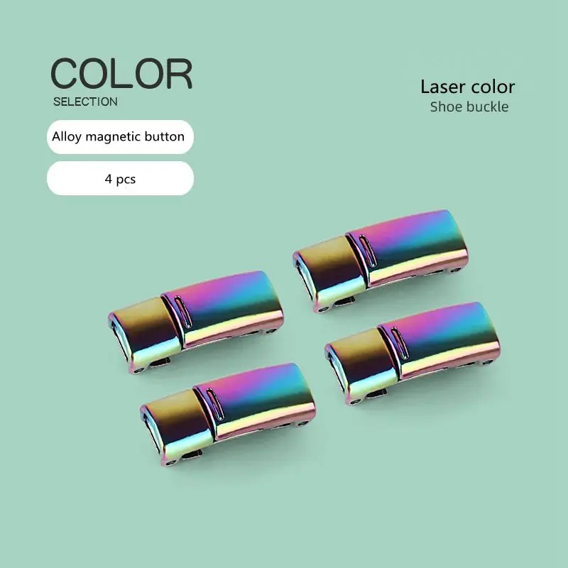 New Upgrade Magnetic Buckle Latex Rubber Band Elastic Laces Sneakers Laces Without Tying Kid and Adults Are Available Shelaces