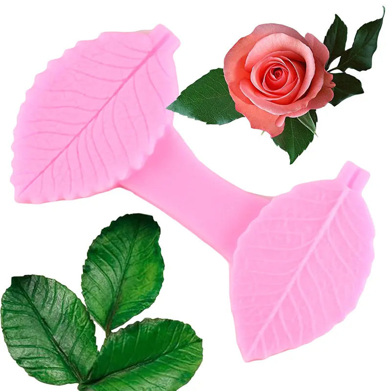 

Силиконовые формы с тиснением в виде листьев розы, кексов, конфет, полимерной глины, шоколада