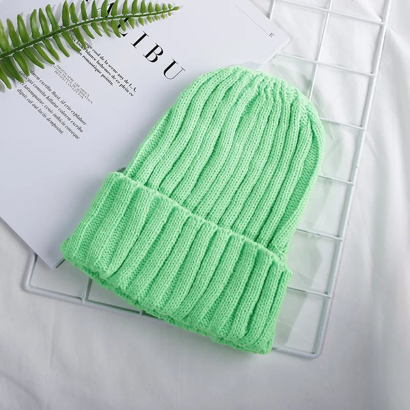 Осенне зимняя шерстяная шапка для мужчин и женщин с завивкой родителей детей