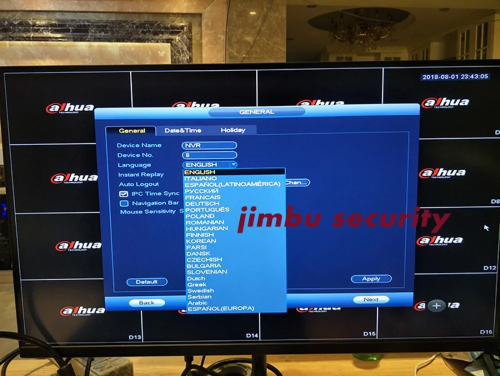 

Dahua NVR kit NVR5216-16P-4KS2 16CH 4K video recorder Muilt-Language& 14 pcs Dahua 6MP IP Network bullet camera IPC-HFW4631M-I2