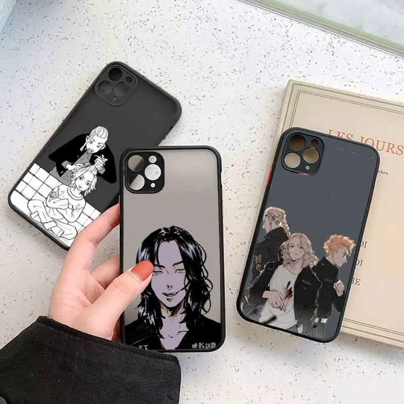 

Tokyo Revengers Phone Case Matte Transparent for iPhone 7 8 11 12 s mini pro X XS XR MAX Plus Clear mobile bag art aesthetic
