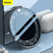 Baseus 15W Qi Wireless Charger For iPhone12 Mini 11 Pro Max Induction Fast Wireless Charging Pad For Airpods For Samsung Xiaomi