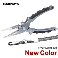 tsurinoya aluminum fishing pliers ap 170 83g tungsten steel alloy cutting edge hook remover saltwater line cutter fishing tackle