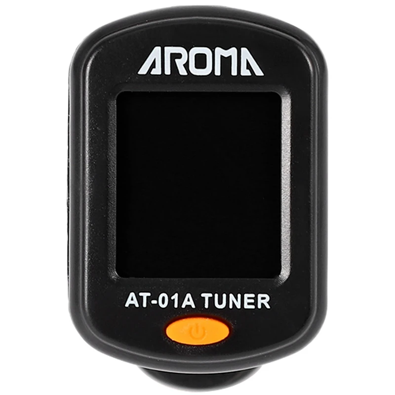 

Цифровой тюнер для электрогитары Aroma At-101, складной вращающийся зажим, высокочувствительные детали и аксессуары для Укулеле