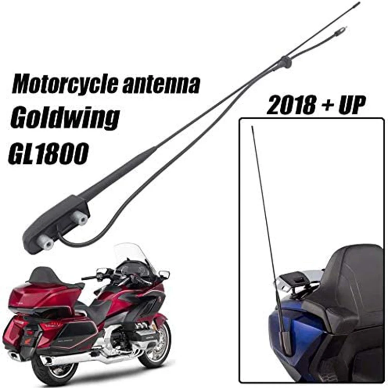 

Motorcycle Accessories Black Channel Radio Antenna Base for Honda Goldwing Gold Wing GL1800 GL 1800 2018 2019 2020