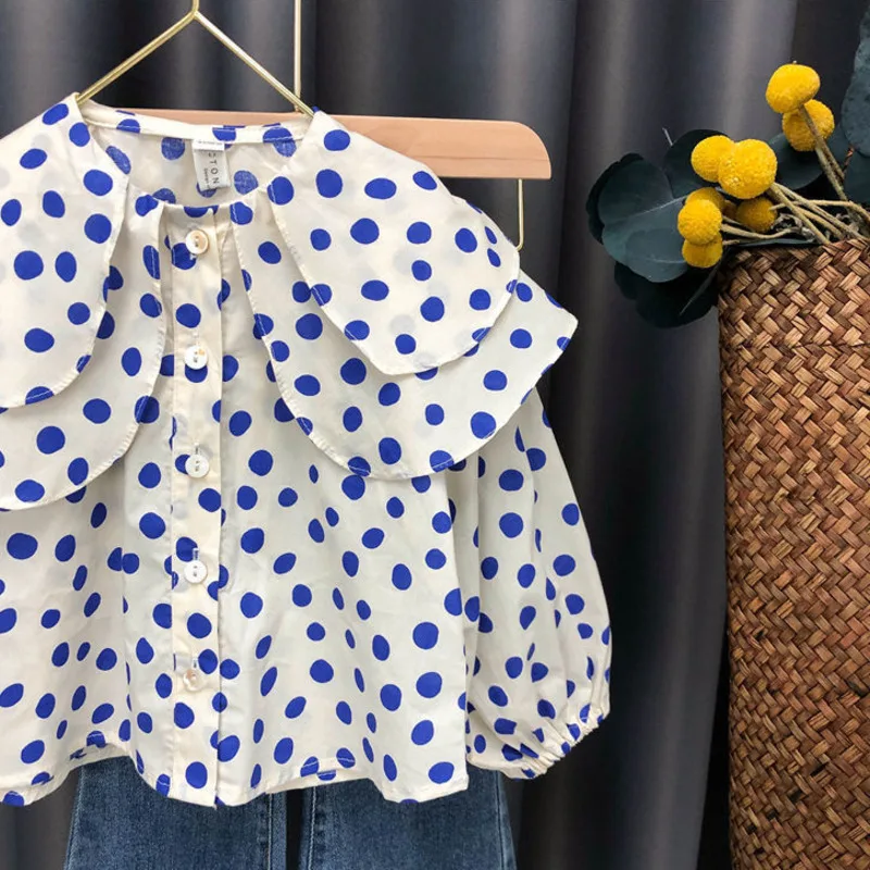 Новинка весна-осень 2021 костюм для девочек детский топ с длинным рукавом джинсы