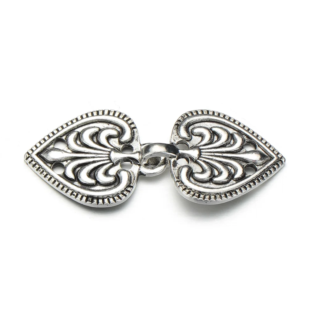 1-Antique Silver Модные Ретро Стразы цветочный кардиган клип Брошь для шали утка зажим застежки свитер блузка булавка рубашка воротник ювелирные изделия Шарм подарок - Окраска металла: 1-Antique Silver