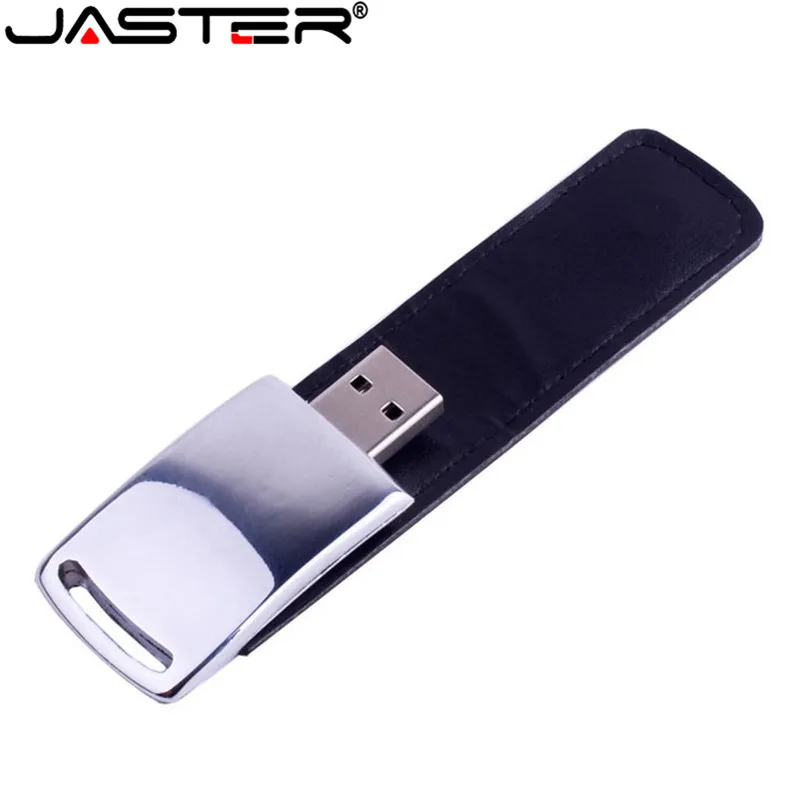 JASTER горячая Распродажа Кожаный Модный Железный корпус USB флэш-накопитель 2 0 4 ГБ 8