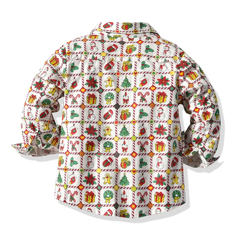 

Baby Boy Gentleman Suit Autumn Kids Boy Clothes Suit Long Sleeve Shirts+Overalls 2PCS Children Christmas Party Clothing Outfits