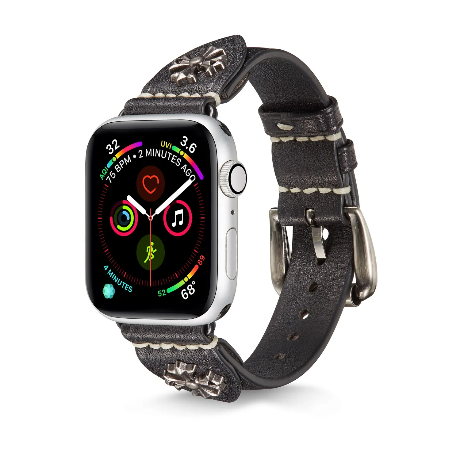 Ремешок кожаный в стиле ретро для apple watch 1 2 3 4 5 iwatch браслет наручных часов 38 мм 42 40