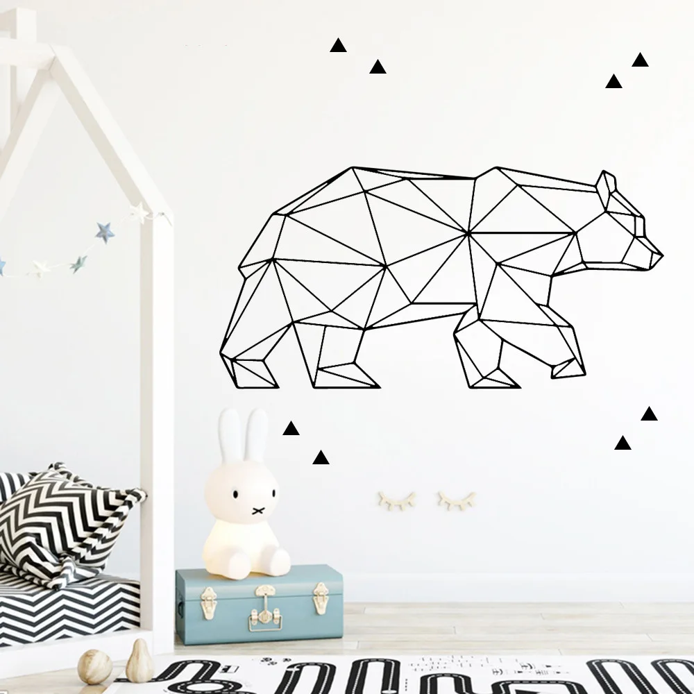 Настенная виниловая наклейка в скандинавском стиле с геометрическим рисунком